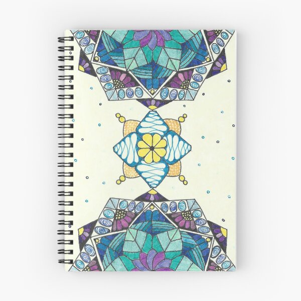 Item preview, Billie Dean - Hand Drawn Blue Purple Geometric Mandala designed and sold by AJPrettyObscene.