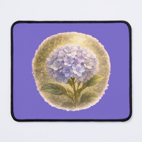 Item preview, Blooming Hydrangea Cluster – Elegant Floral Portrait designed and sold by TheJoyfulPen.