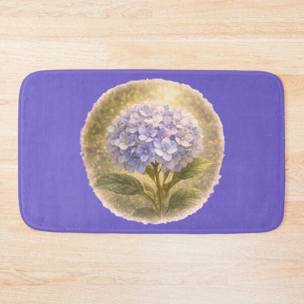 Item preview, Blooming Hydrangea Cluster – Elegant Floral Portrait designed and sold by TheJoyfulPen.