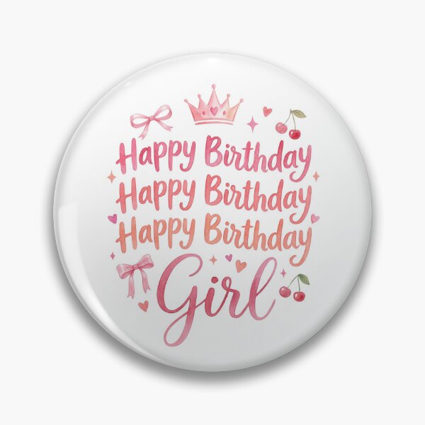Item preview, Happy Birthday Girl – Coquette Aesthetic Pink Birthday Design designed and sold by aiqdelicia.