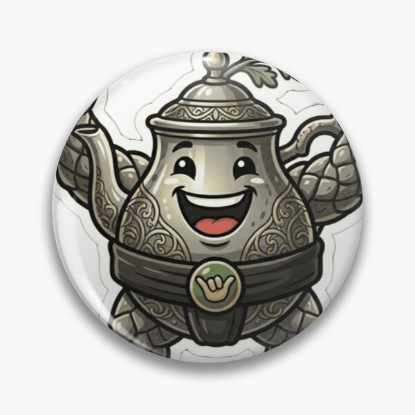 Item preview, Funny Moroccan Sumo Teapot Sticker - Traditional Mint Tea Warrior Art designed and sold by zakman02.