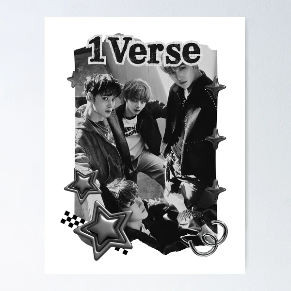 1vers K-Pop Boy Group Portrait korean pop idols group kpop fan art