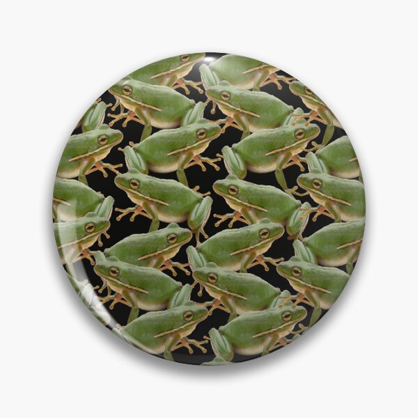 Item preview, Just Frogs fabric on black design designed and sold by TerenceLacey.
