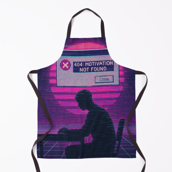 Artikelvorschau, 404 Motivation Not Found - Vaporwave Glitch Art entworfen und verkauft von THEARTCURATİON .