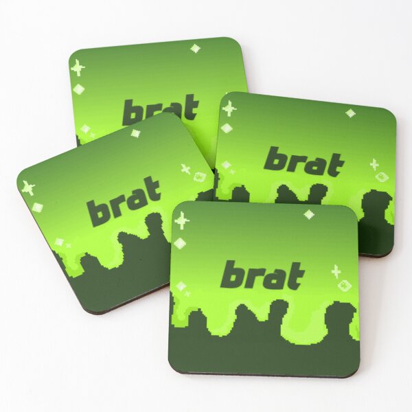 Item preview, Green background print. Brat. Pixel fan art. designed and sold by YaroshMaria.