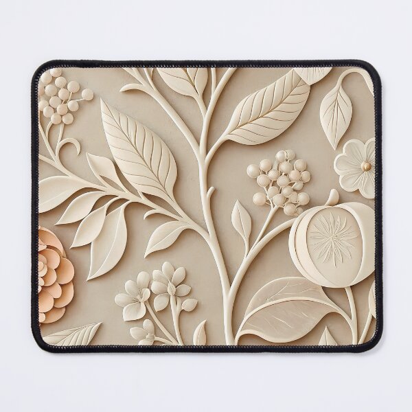 Item preview, Minimal Cream Botanical Pattern designed and sold by Bronze-Starr.