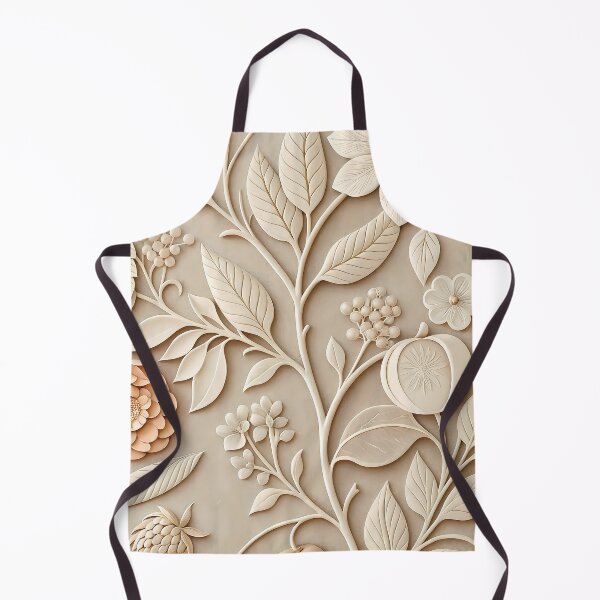 Item preview, Minimal Cream Botanical Pattern designed and sold by Bronze-Starr.