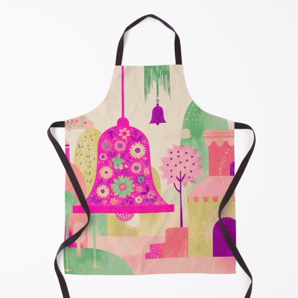 Item preview, Floral Bell Garden – Vibrant Art Deco Fantasy Landscape designed and sold by joycrysstudio.