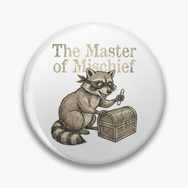 Item preview, The Mischievous Raccoon Master of Mischief Treasure Hunt designed and sold by chattsuede.