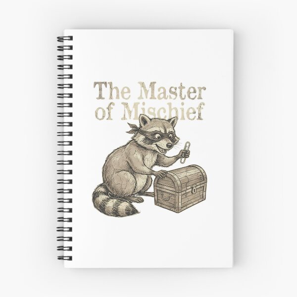 Item preview, The Mischievous Raccoon Master of Mischief Treasure Hunt designed and sold by chattsuede.