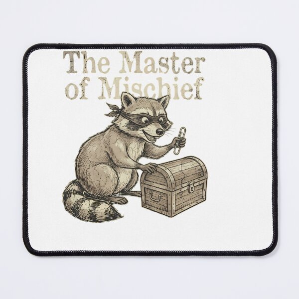 Item preview, The Mischievous Raccoon Master of Mischief Treasure Hunt designed and sold by chattsuede.