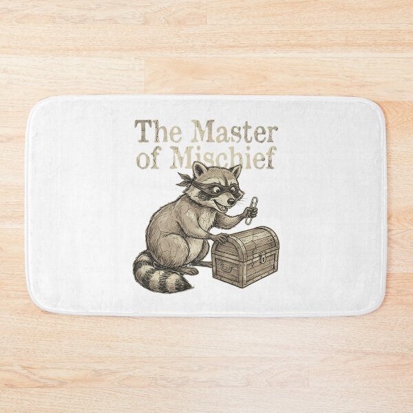Item preview, The Mischievous Raccoon Master of Mischief Treasure Hunt designed and sold by chattsuede.