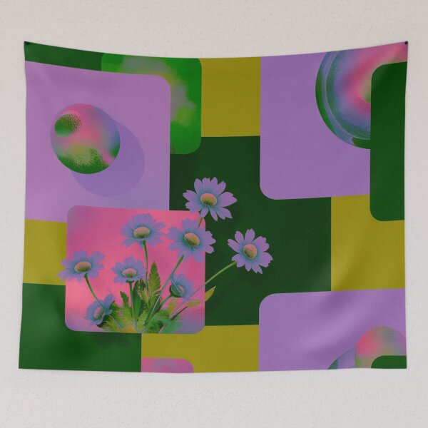 Item preview, Modern Geometric Floral Art designed and sold by joycrysstudio.