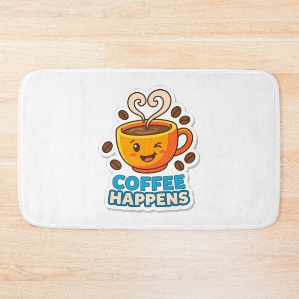 Item preview, Cute Coffee Happens Winking Cup designed and sold by chattsuede.