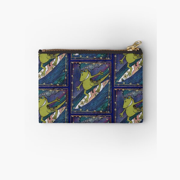 Item preview, Colorful Surfing Lizard Kawaii - Cute Green Lizard Riding Wave Illustration designed and sold by TheArtOfTreble.