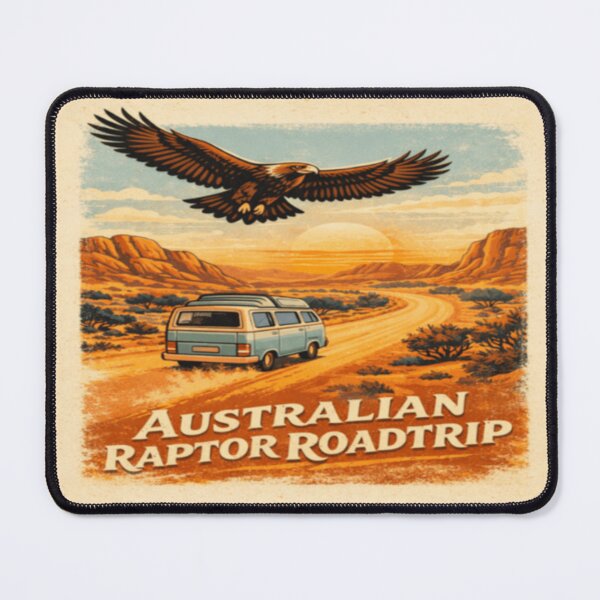 Item preview, Australian Raptor Roadtrip – Wedgetail Eagle Outback Adventure designed and sold by PawPrintCustom.