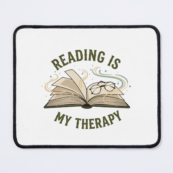 Item preview, Reading is My Therapy - Aesthetic Vintage Book Lover Design designed and sold by SoftInk Studio.