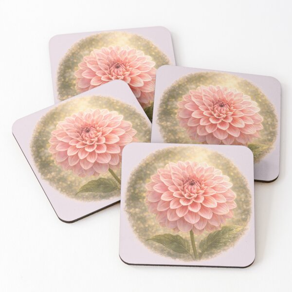 Item preview, Radiant Dahlia Blossom – Botanical Floral Portrait designed and sold by TheJoyfulPen.