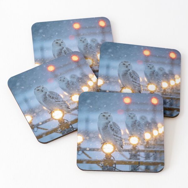 Item preview, Snowy Owls designed and sold by HabitableMoons.