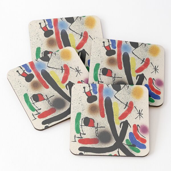 Item preview, Abstract Surreal Shapes Inspired by Joan Miró – Minimalist Colorful Modern Art designed and sold by Bondira-Spono.