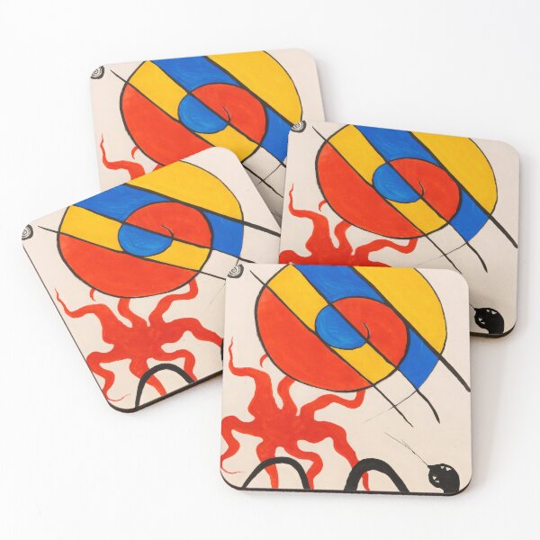 Item preview, Abstract Surreal Shapes Inspired by Joan Miró – Minimalist Colorful Modern Art designed and sold by Bondira-Spono.