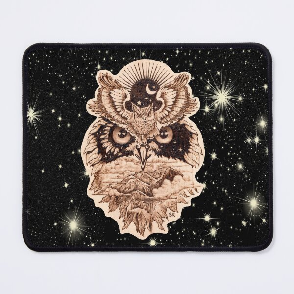 Item preview, Owl Spirit of the Mountain Woodburn designed and sold by MoodyMuseArt.