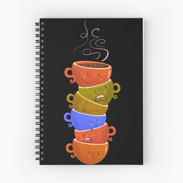Item preview, Cute Coffee Mood Stack - Funny Kawaii Coffee Cups Sticker for Coffee Lovers designed and sold by CuteStuffCo..