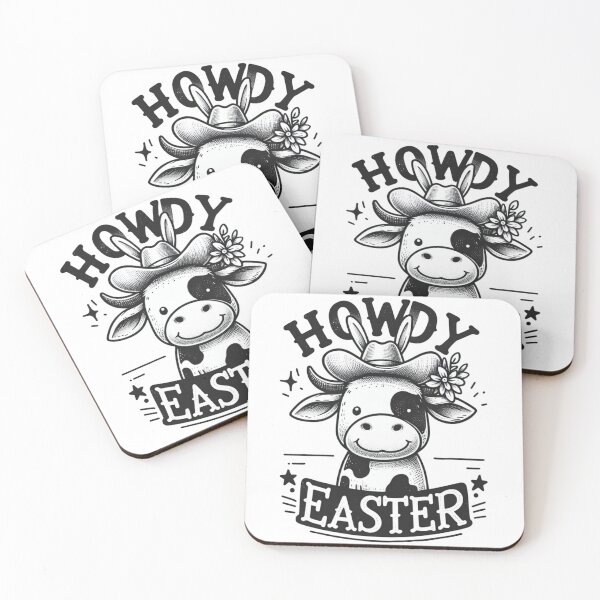 Item preview, Howdy Easter Cow Cowboy Hat Western Retro Aesthetic designed and sold by Testarossi Designs.