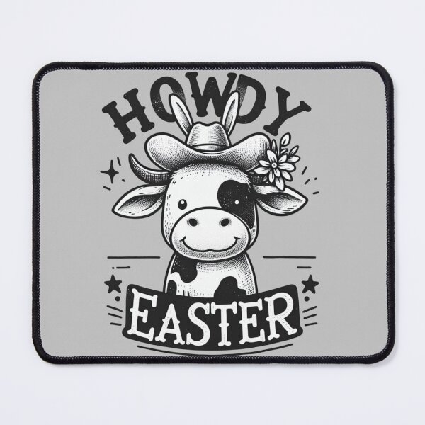 Item preview, Howdy Easter Cow Cowboy Hat Western Retro Aesthetic designed and sold by Testarossi Designs.