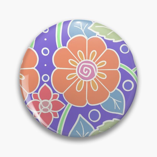 Item preview, Hand drawn flowers Intertwined pattern | purple background designed and sold by rose-michele.