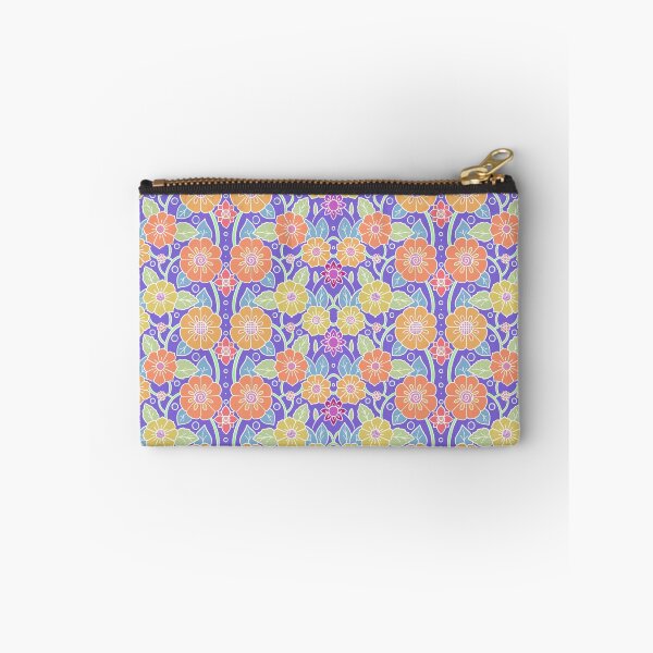 Item preview, Hand drawn flowers Intertwined pattern | purple background designed and sold by rose-michele.