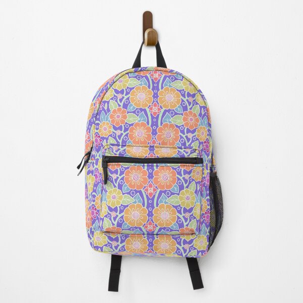 Item preview, Hand drawn flowers Intertwined pattern | purple background designed and sold by rose-michele.