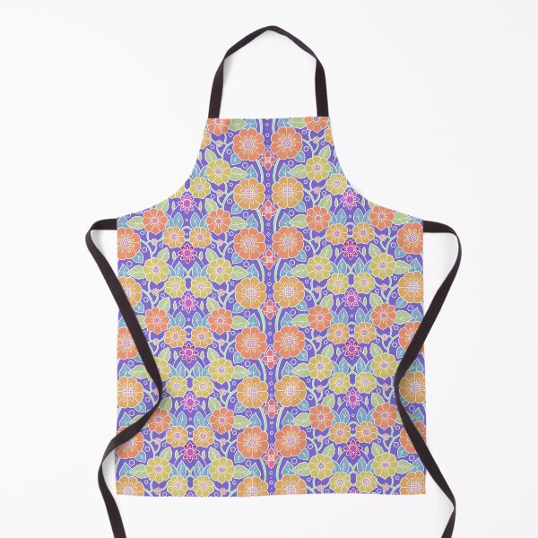 Item preview, Hand drawn flowers Intertwined pattern | purple background designed and sold by rose-michele.