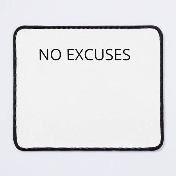 Item preview, No Excuses Motivation Quote designed and sold by Georgi2Design.
