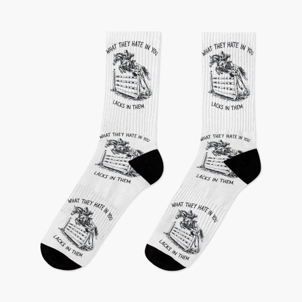 Item preview, Equestrian Jump Motivation Quote What They Hate In You Lacks In Them designed and sold by JessArty ⭐⭐⭐⭐⭐.
