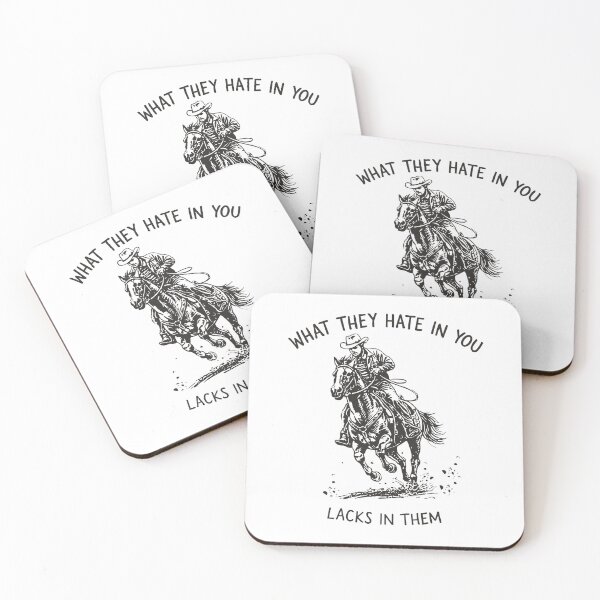 Item preview, Rodeo Cowboy Motivation Quote What They Hate In You Lacks In Them designed and sold by JessArty ⭐⭐⭐⭐⭐.