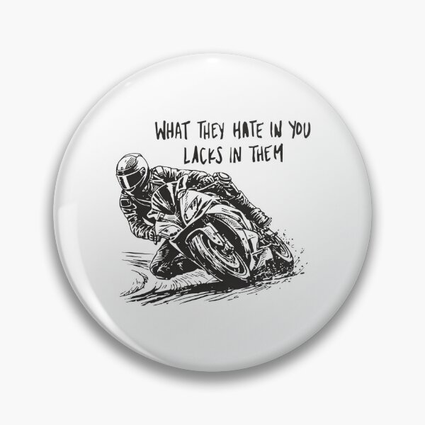 Item preview, Sportbike Racing Motivation Quote What They Hate In You Lacks In Them designed and sold by JessArty ⭐⭐⭐⭐⭐.