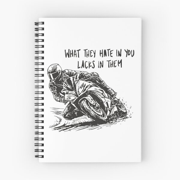 Item preview, Sportbike Racing Motivation Quote What They Hate In You Lacks In Them designed and sold by JessArty ⭐⭐⭐⭐⭐.
