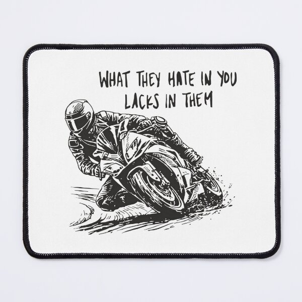 Item preview, Sportbike Racing Motivation Quote What They Hate In You Lacks In Them designed and sold by JessArty ⭐⭐⭐⭐⭐.