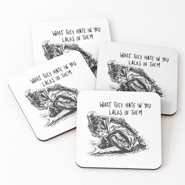 Item preview, Sportbike Racing Motivation Quote What They Hate In You Lacks In Them designed and sold by JessArty ⭐⭐⭐⭐⭐.