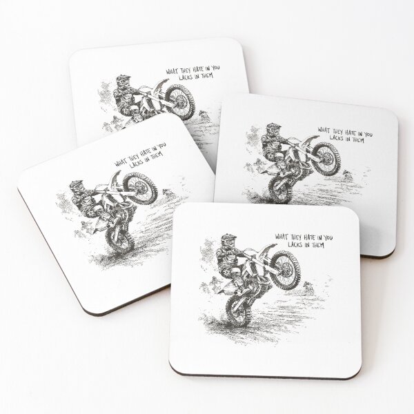 Item preview, Bike Rider Motivation Quote What They Hate In You Lacks In Them designed and sold by JessArty ⭐⭐⭐⭐⭐.