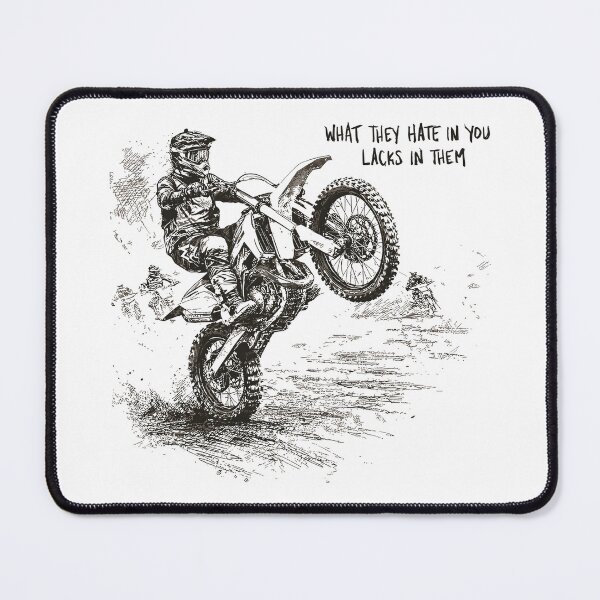 Item preview, Bike Rider Motivation Quote What They Hate In You Lacks In Them designed and sold by JessArty ⭐⭐⭐⭐⭐.