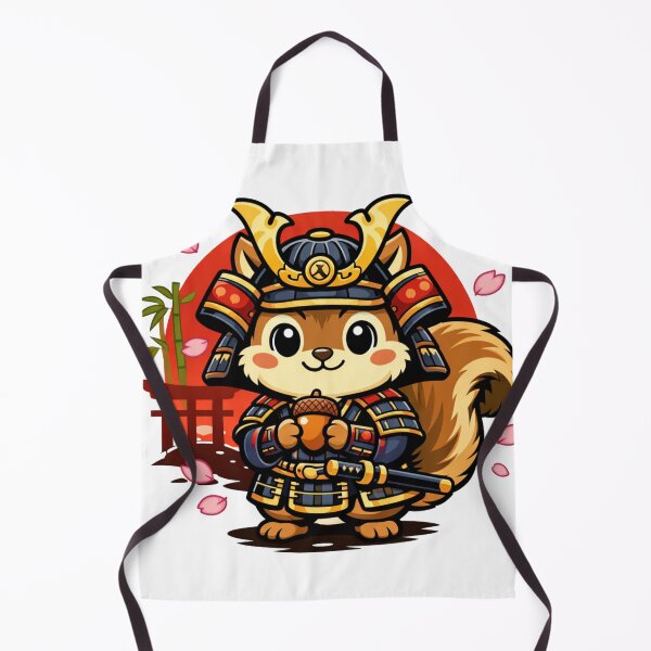 Item preview, Cute Samurai Squirrel – Kawaii Japanese Warrior Animal with Acorn | Japan Style Cartoon designed and sold by Wear Sculpt.