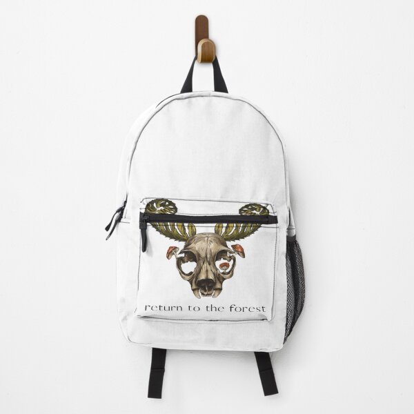 Item preview, Return to the forest - antler skull mushroom graphic designed and sold by halesyeahhh.