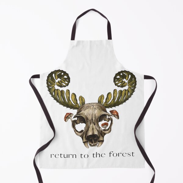 Item preview, Return to the forest - antler skull mushroom graphic designed and sold by halesyeahhh.