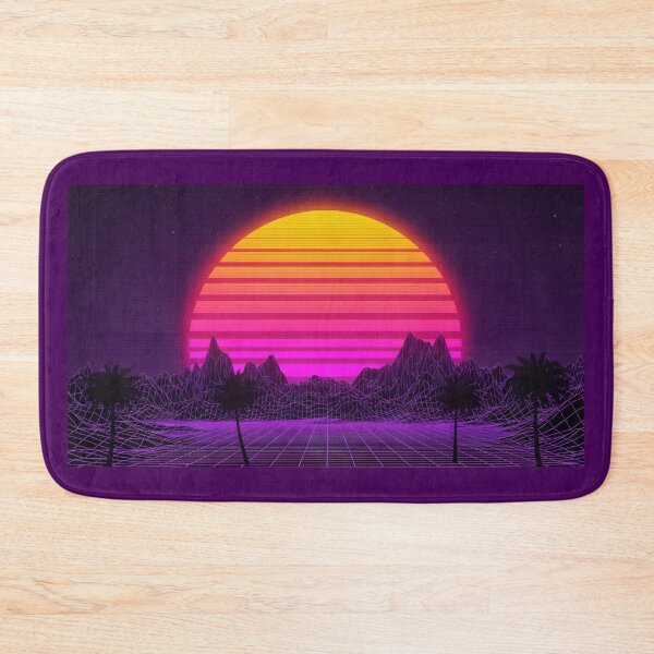 Item preview, Retro Synthwave Sunset Drive with Palm Trees designed and sold by powersunlight.