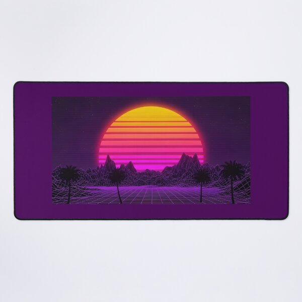 Item preview, Retro Synthwave Sunset Drive with Palm Trees designed and sold by powersunlight.