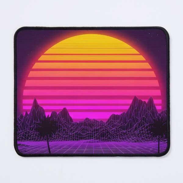 Item preview, Retro Synthwave Sunset Drive with Palm Trees designed and sold by powersunlight.