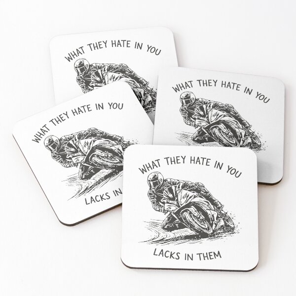 Item preview, Motorcycle Racing Motivation Quote What They Hate In You Lacks In Them designed and sold by JessArty ⭐⭐⭐⭐⭐.