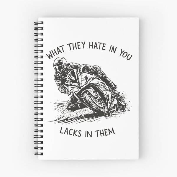 Item preview, Motorcycle Racing Motivation Quote What They Hate In You Lacks In Them designed and sold by JessArty ⭐⭐⭐⭐⭐.